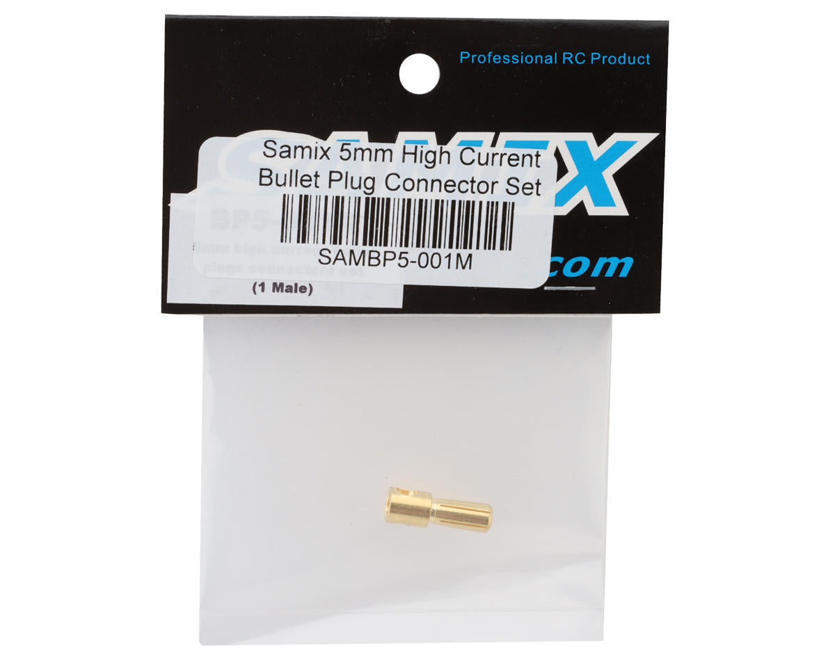 Samix 5mm High Current Bullet Plug Connector (1 Male)