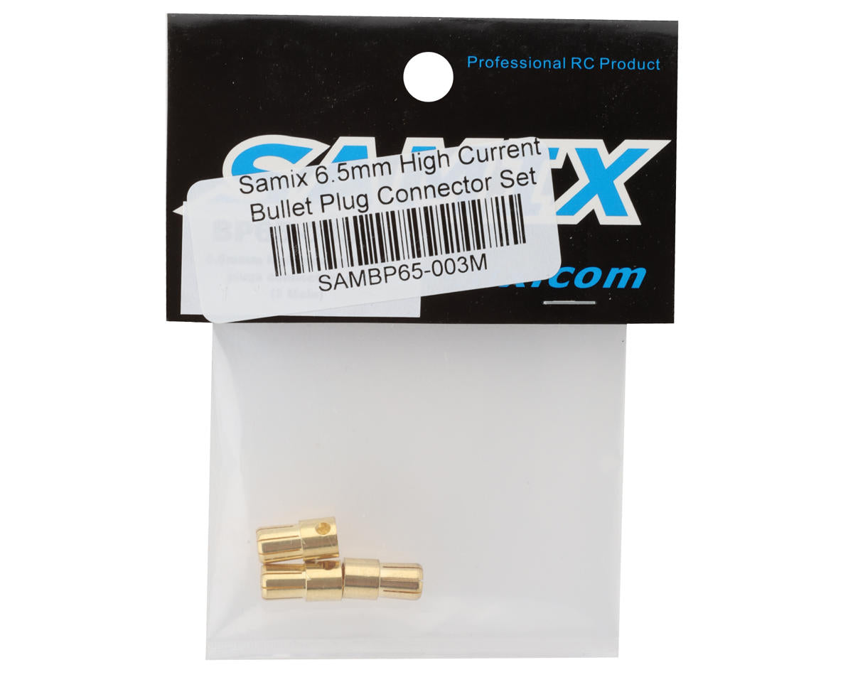 Samix 6.5mm High Current Bullet Plug Connectors (3 Male)