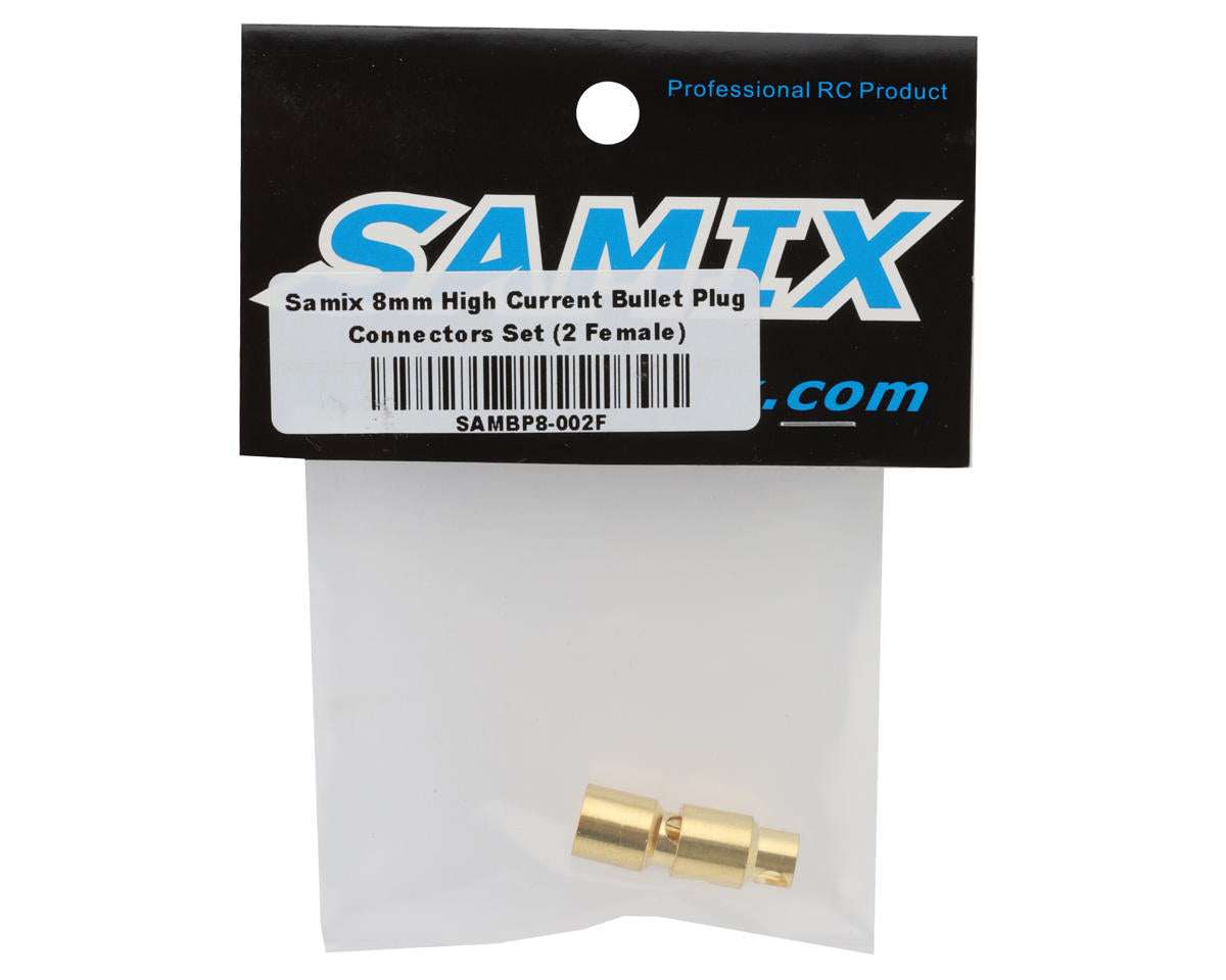 Samix 8mm High Current Bullet Plug Connectors Set (2 Female)