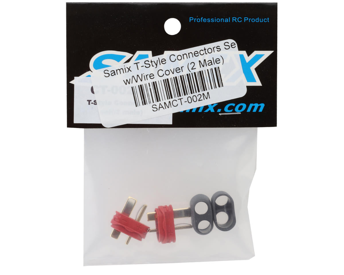 Samix T-Style Connectors Set w/Wire Cover (2 Male)