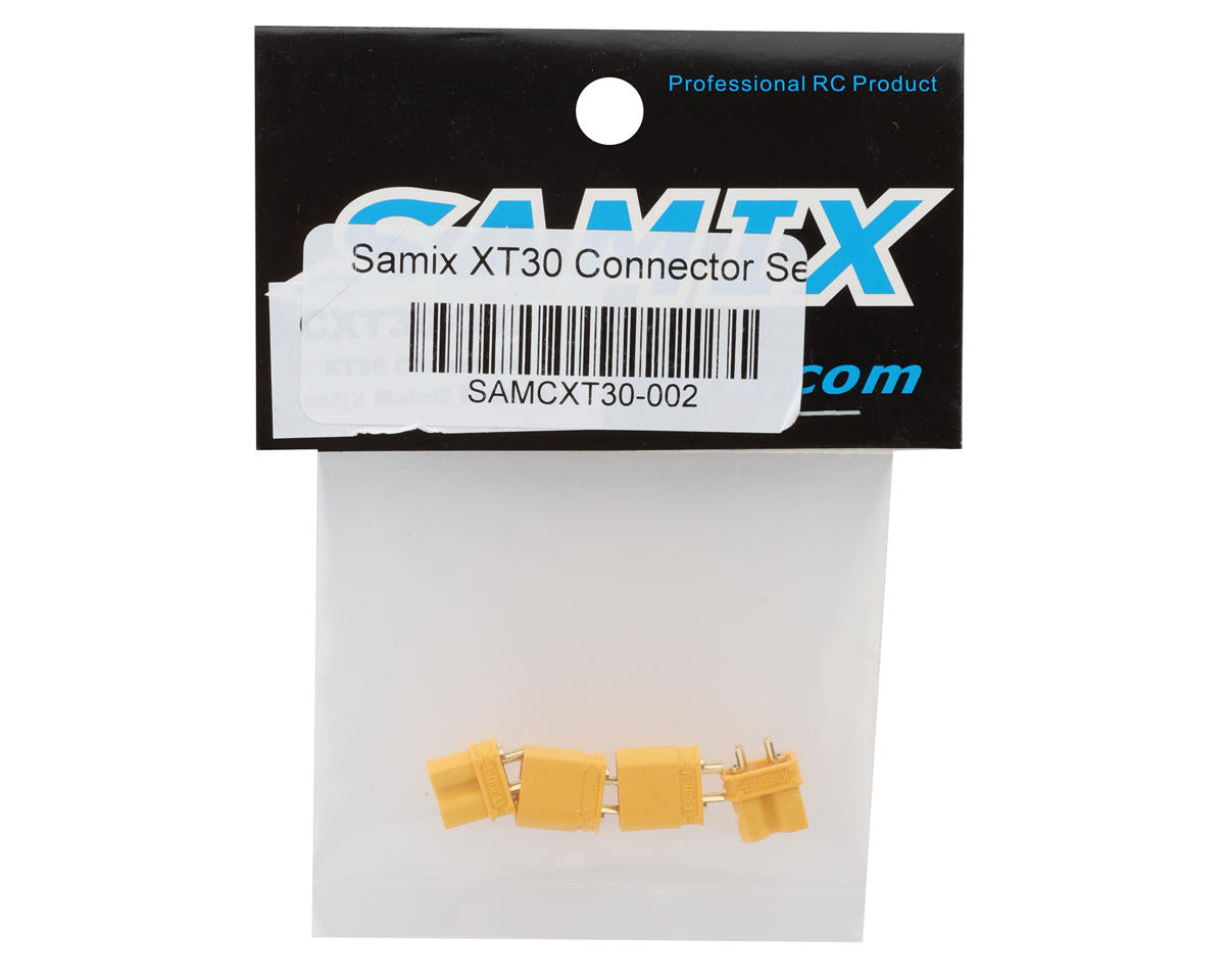 Samix XT30 Connectors (2 Male/2 Female)