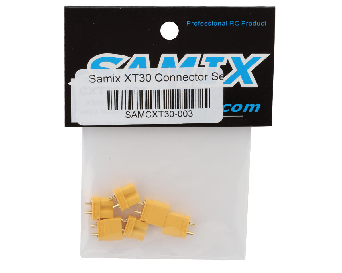 Samix XT30 Connectors (3 Male/3 Female)