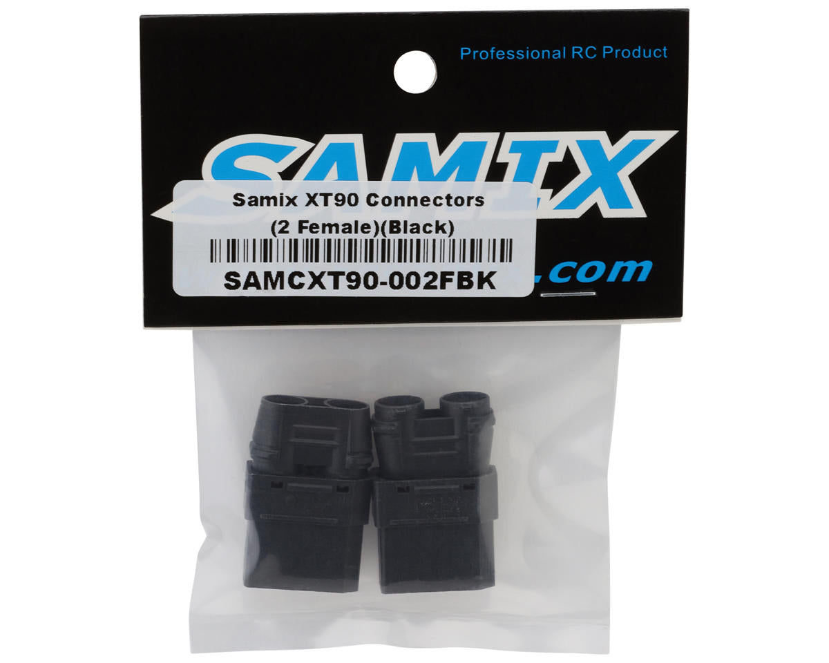 Samix XT90 Connectors (Black) (2 Female)