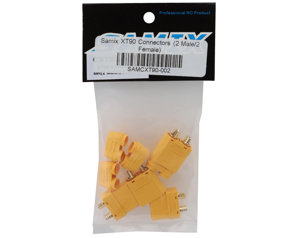 Samix XT90 Connectors (2 Male/2 Female)
