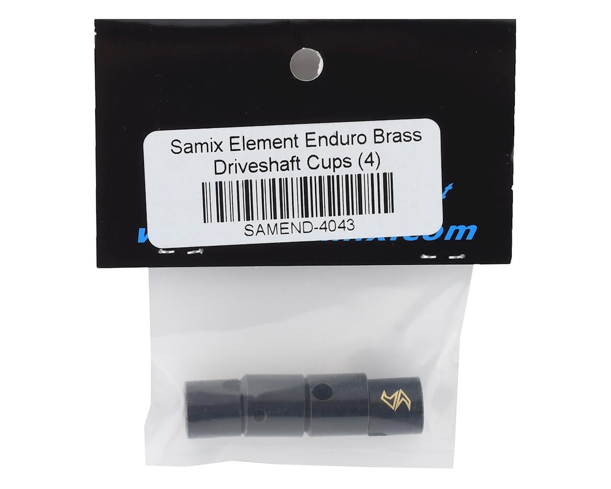 Samix Element Enduro Brass Driveshaft Cups (Black) (4)
