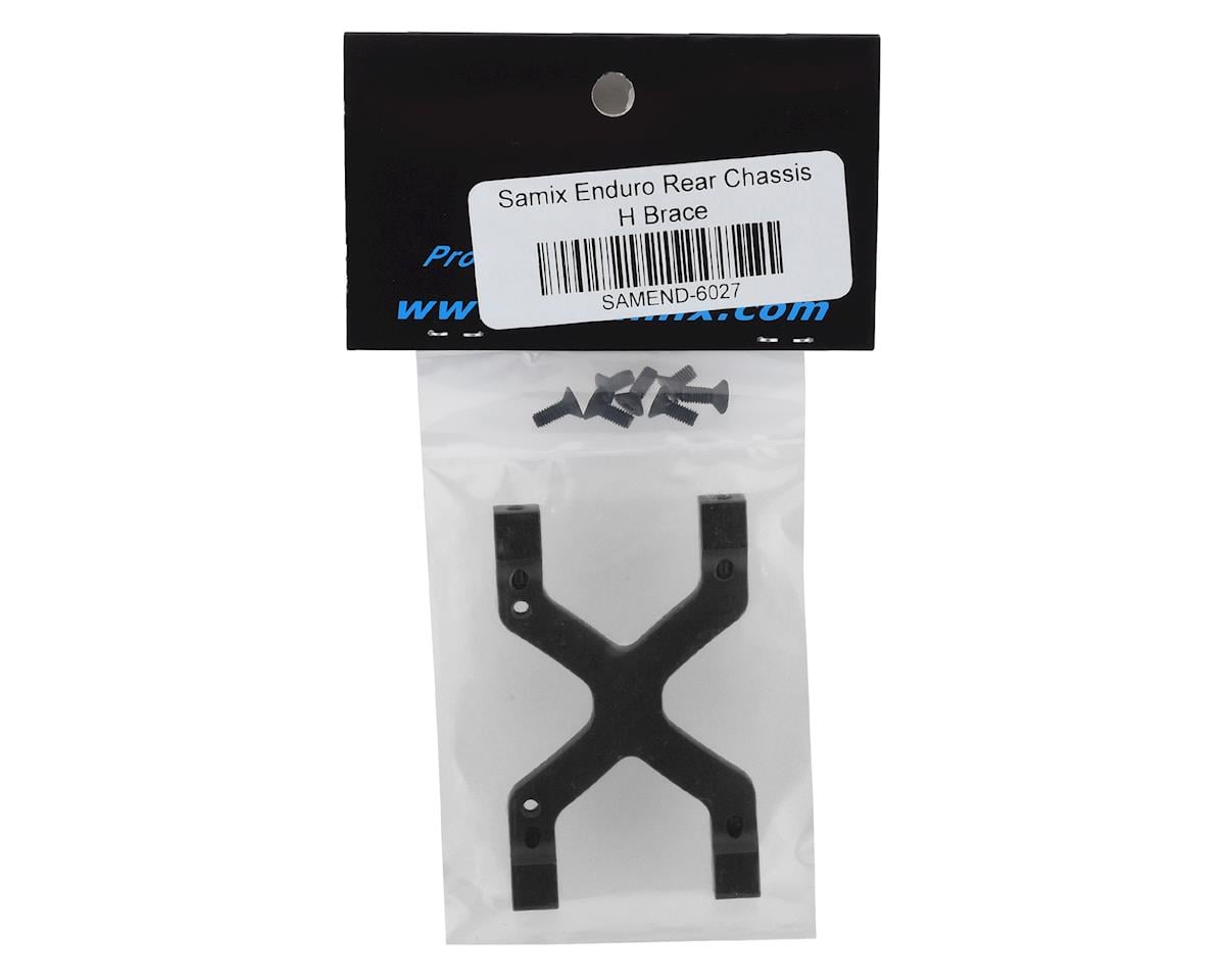 Samix Enduro/SCX10 II Rear Chassis H Brace (Black)