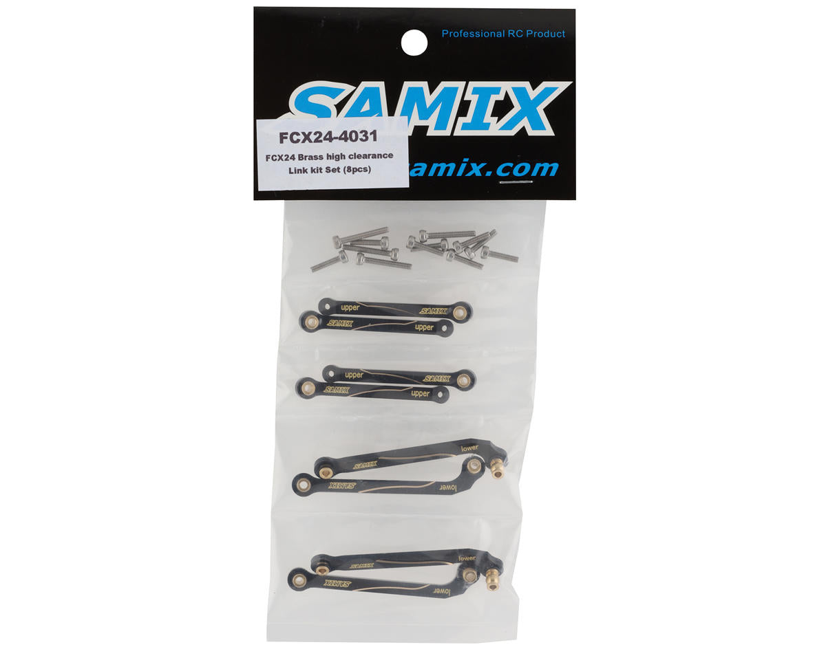 Samix FCX24 Brass High Clearance Link Kit (Black) (8)
