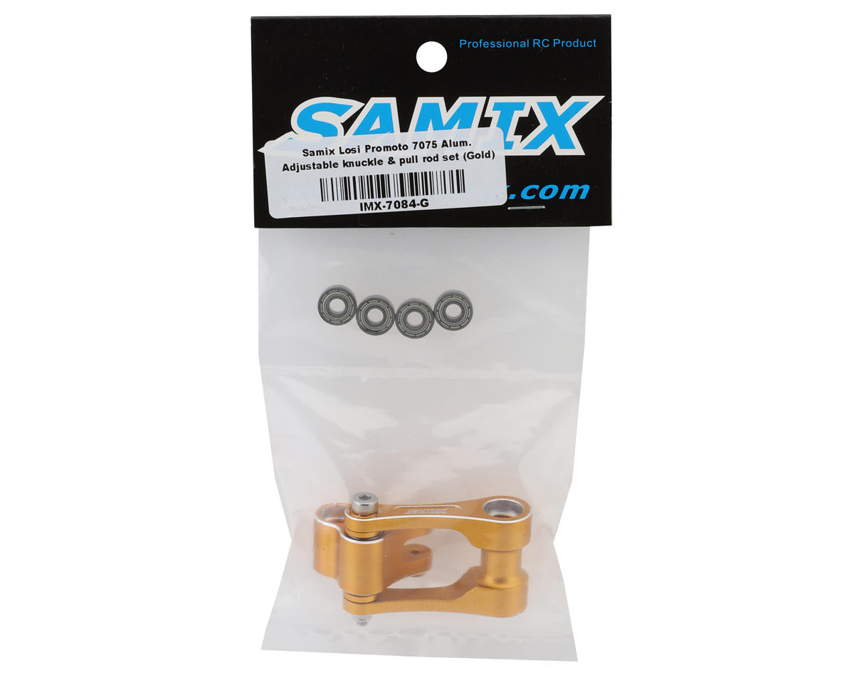 Samix Losi Promoto-MX Aluminum Adjustable Shock Linkage (Gold)