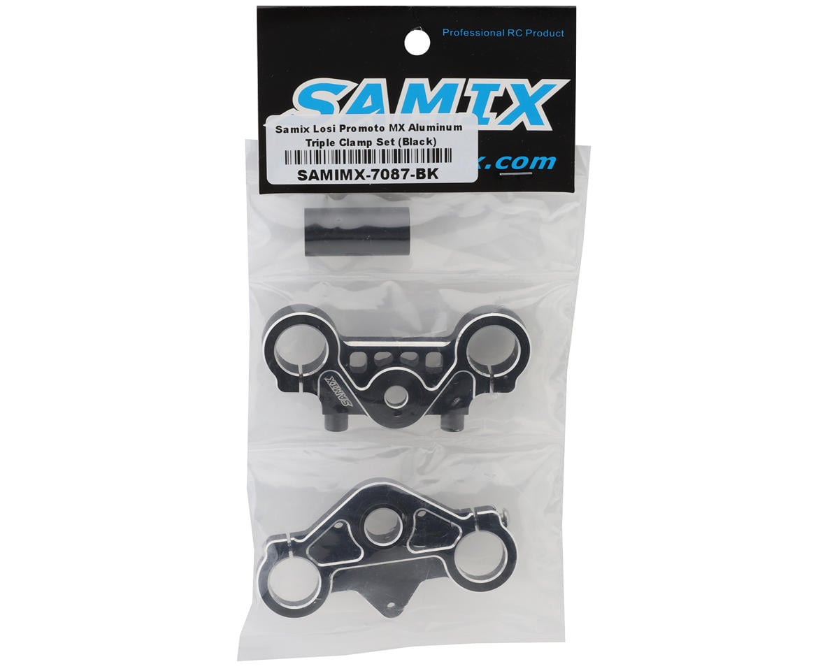 Samix Losi Promoto Aluminum Triple Clamp Set (Black)