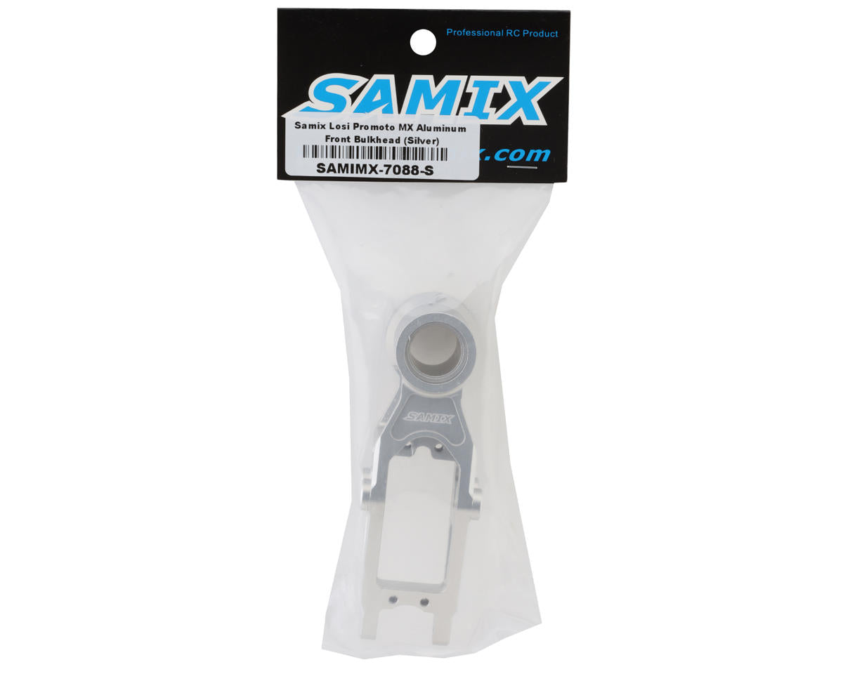 Samix Losi Promoto Aluminum Front Bulkhead (Silver)