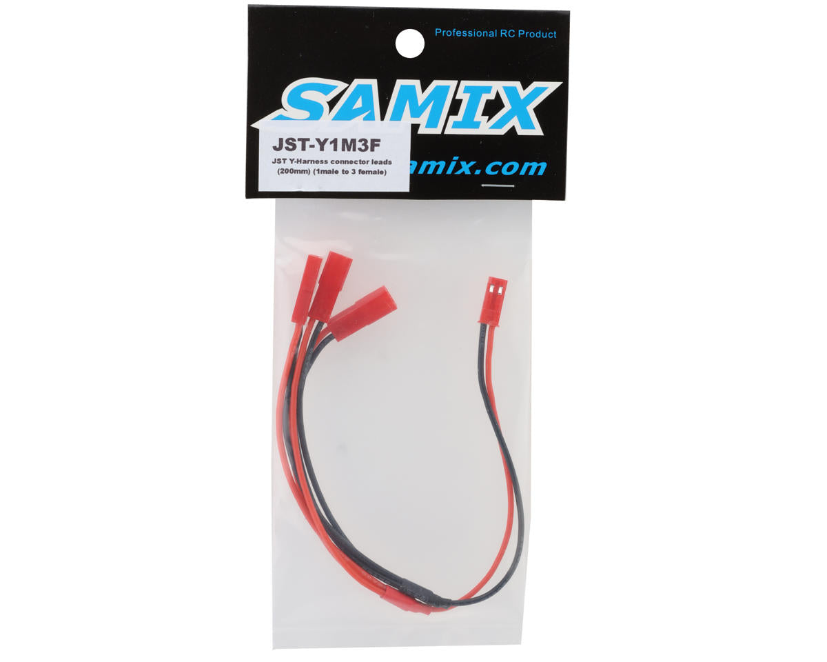 Samix JST Y-Harness Connector Leads (1 Male to 3 Female) (200mm)