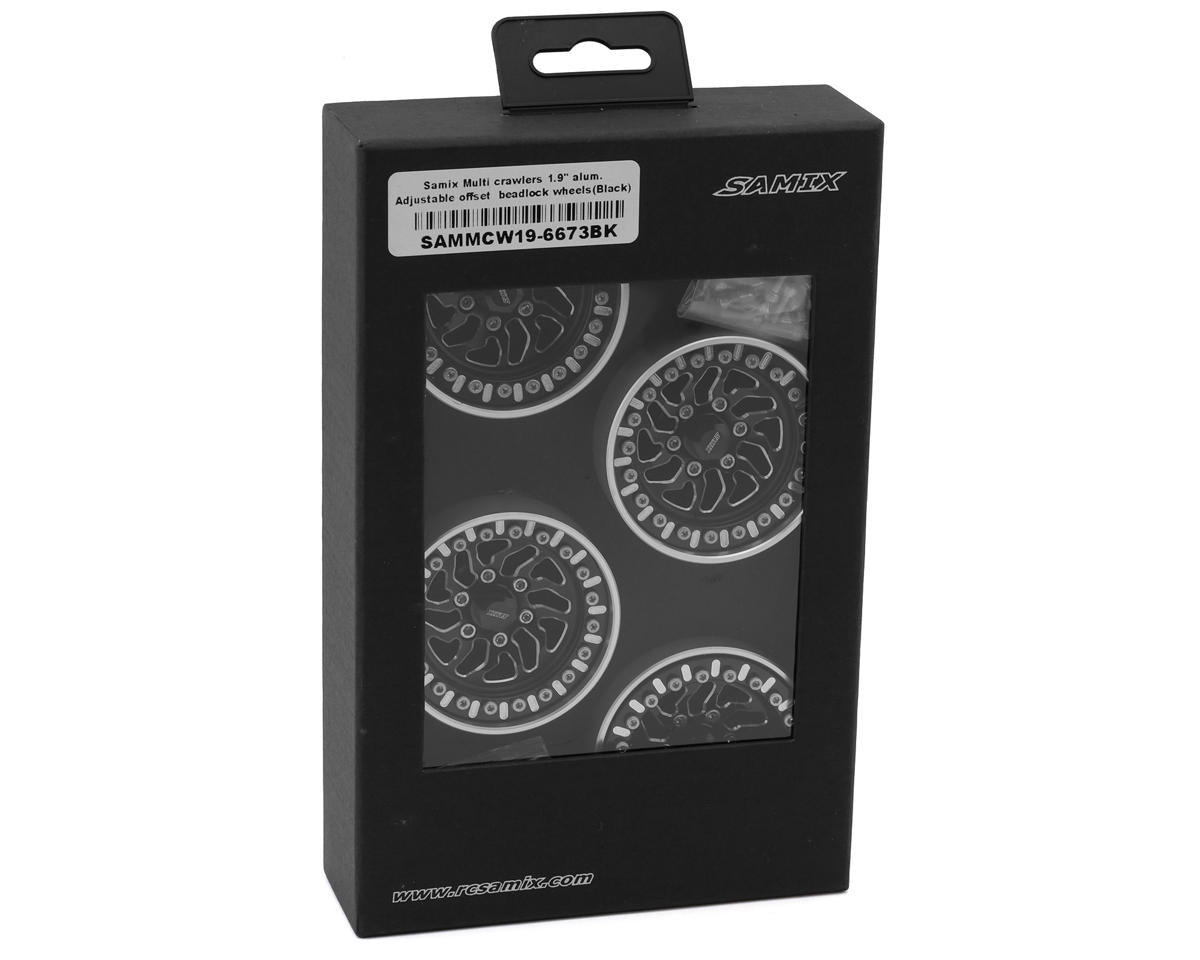 Samix Multi Crawlers "Angled Spoke" 1.9" Aluminum Adjustable Offset Beadlock