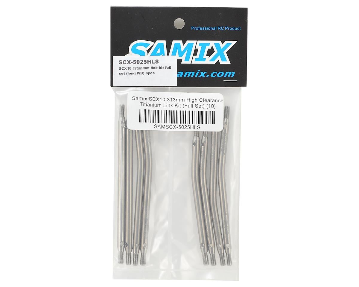 Samix SCX10 313mm High Clearance Titanium Link Kit (8)