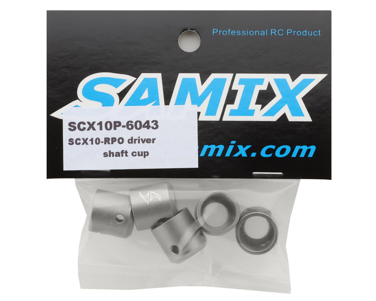 Samix SCX10-PRO Aluminum Driveshaft Cups (Gun Metal) (5)