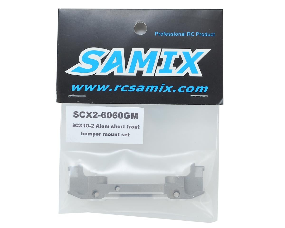 Samix SCX10 II Aluminum Low Profile Front Bumper Mount (Grey)
