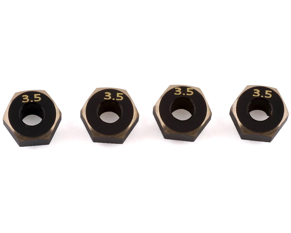 Samix SCX24 Brass Hex Adapter (4) (3mm) (0.5g)