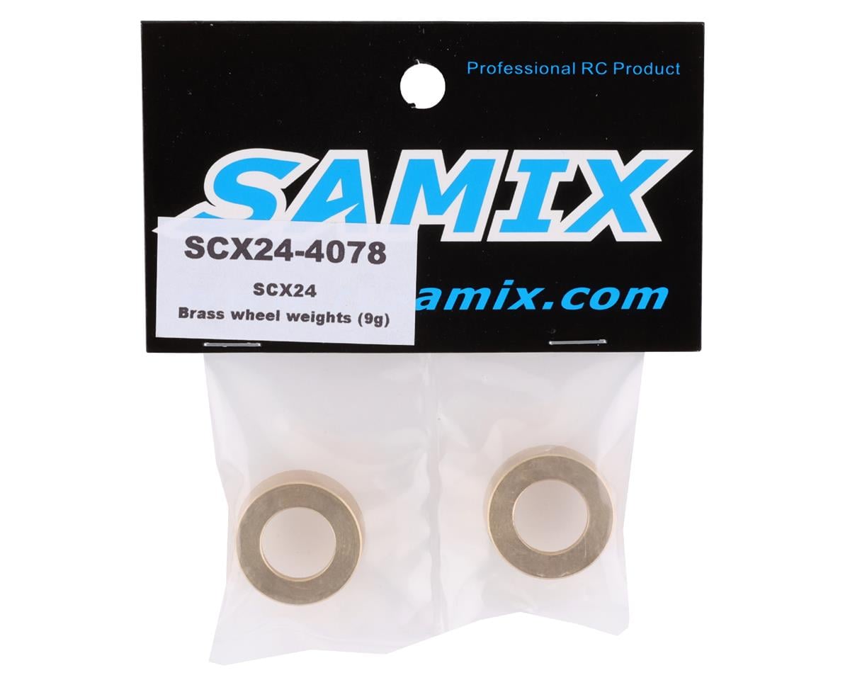 Samix SCX24 Brass Wheel Weights (9g) (2)