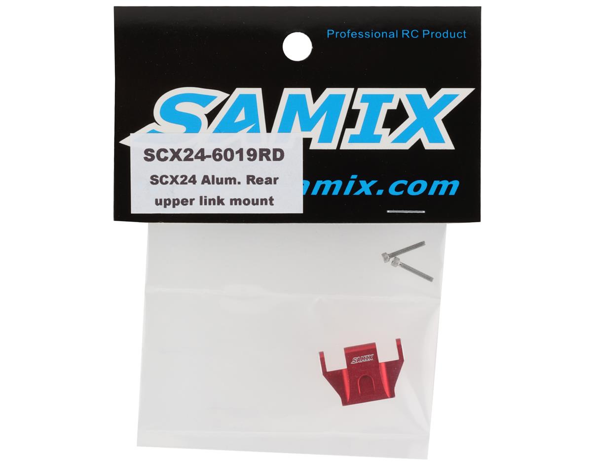 Samix SCX24 Aluminum Rear Upper Link Mount (Red)