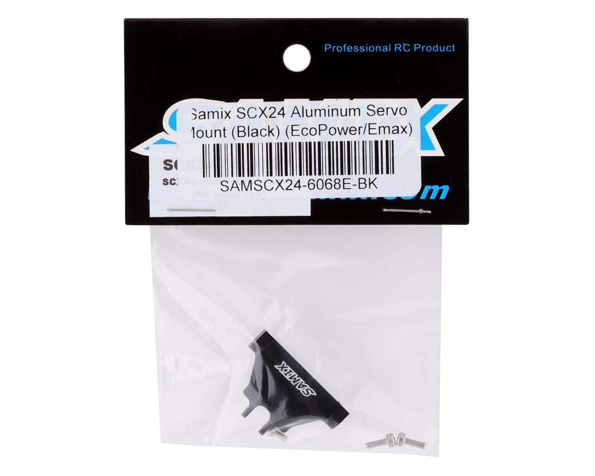 Samix SCX24 Aluminum Servo Mount (Black) (EcoPower/Emax)