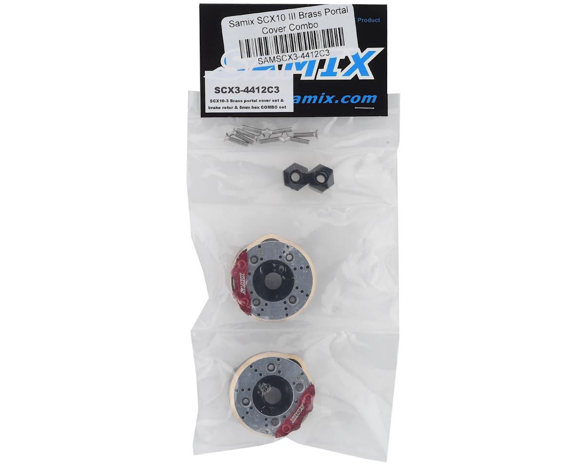Samix SCX10 III/Capra Brass Portal Cover Combo