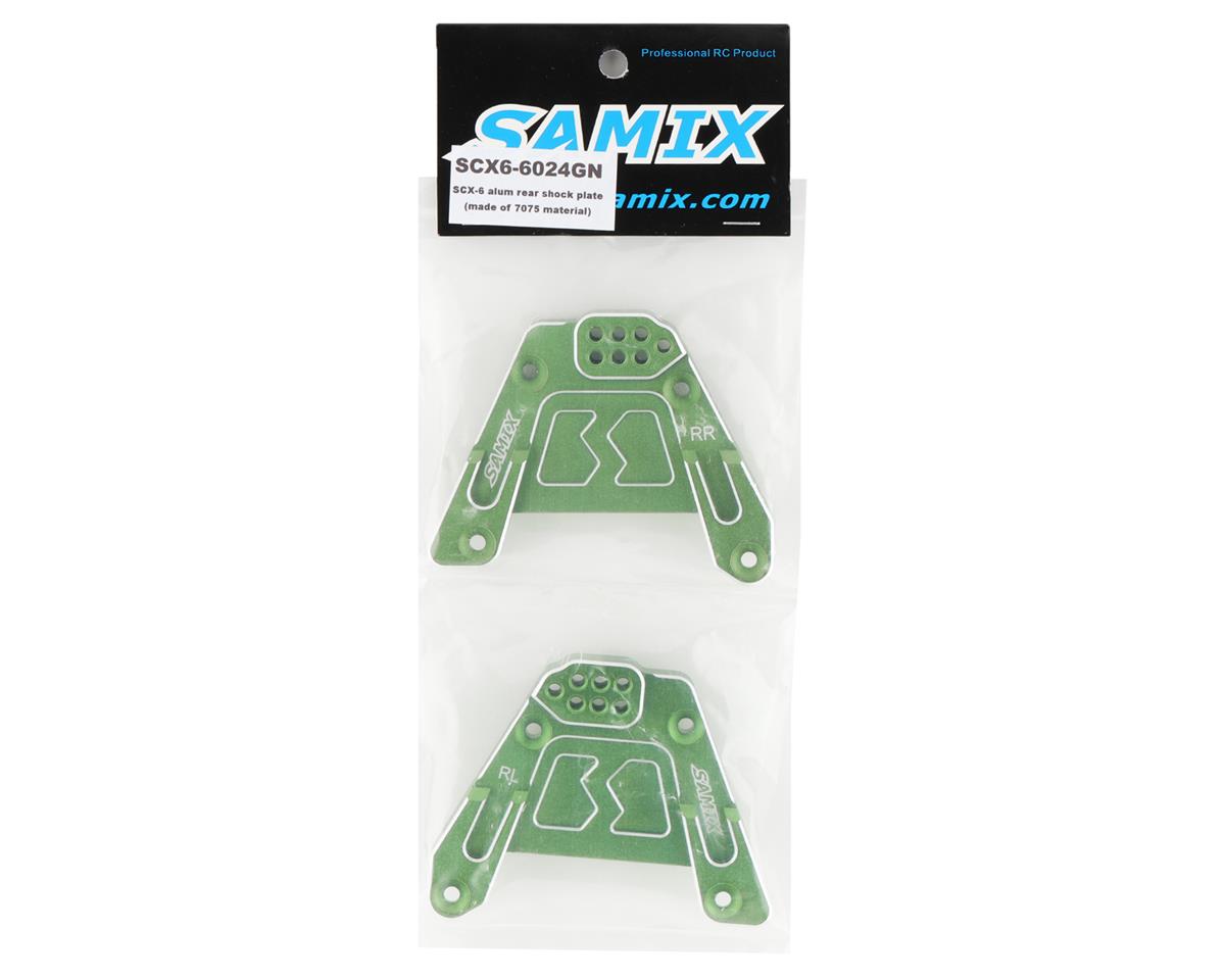 Samix SCX-6 Aluminum Rear Shock Plate (Green)