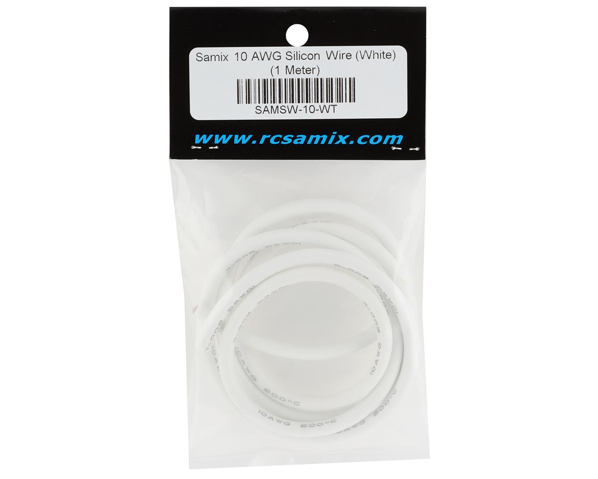 Samix Silicon Wire (White) (1 Meter) (10AWG)
