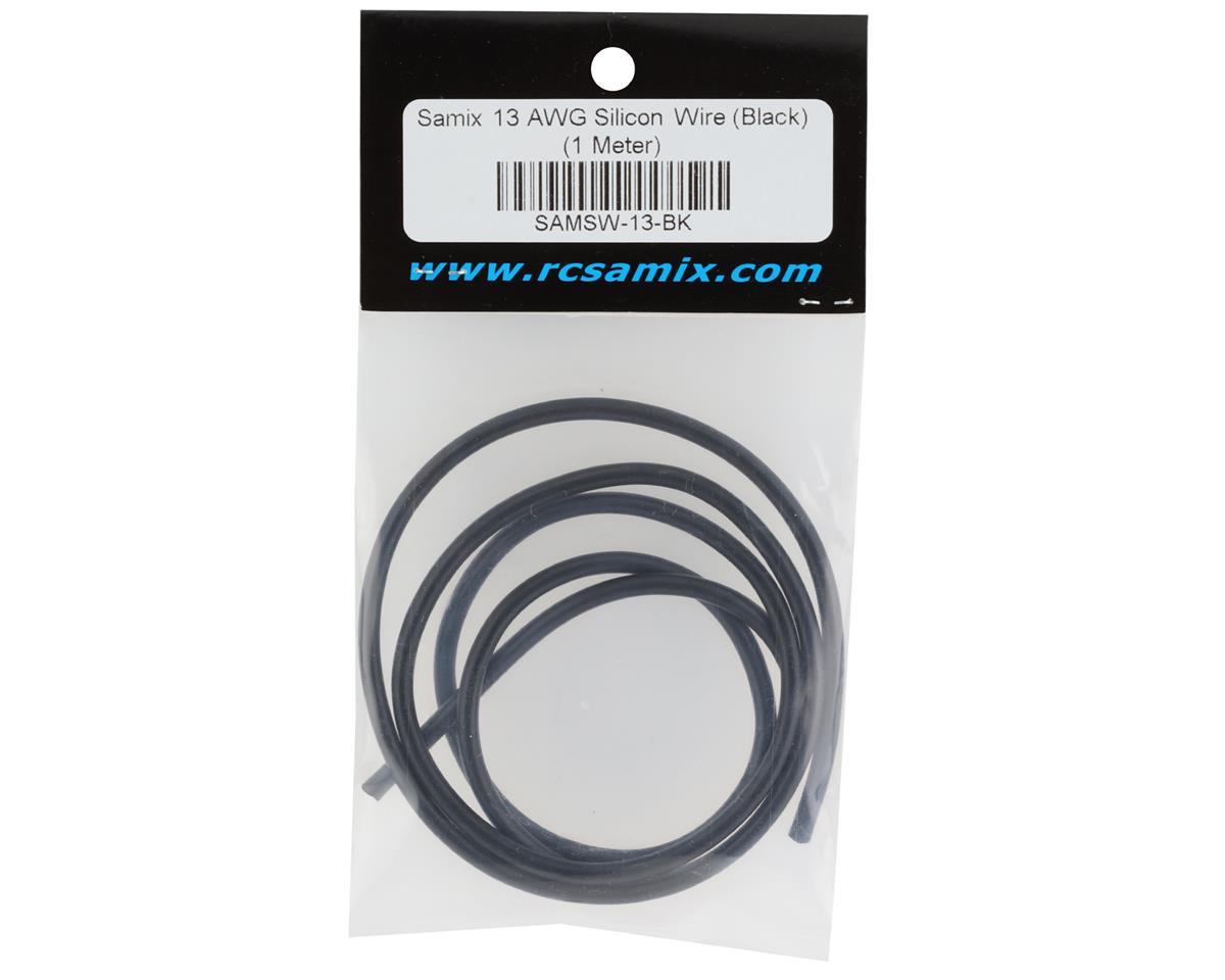 Samix Silicon Wire (Black) (1 Meter) (13AWG)
