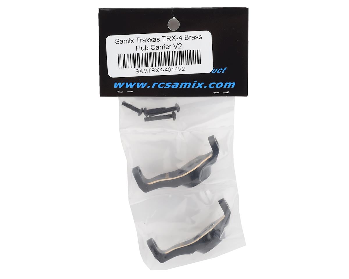 Samix V2 Brass C-Hubs for Traxxas TRX-4 (Black) (2) (41g)