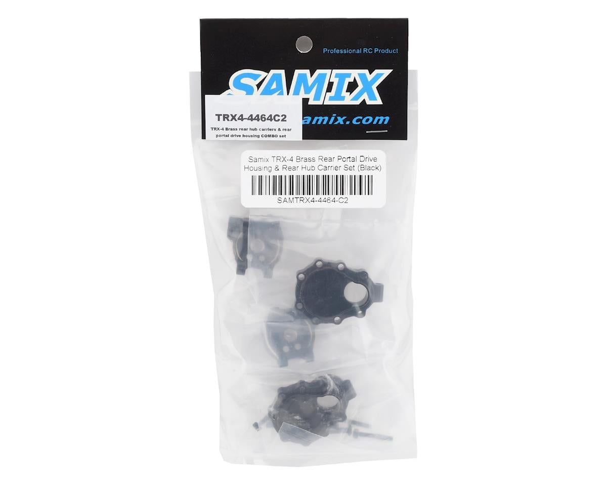 Samix Brass Rear Hub Carrier & Inner Portal Covers Set for Traxxas TRX-4
