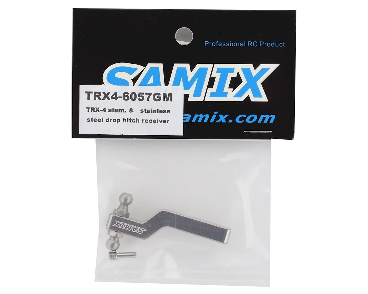 Samix Aluminum Drop Hitch Receiver for Traxxas TRX-4 (Grey)