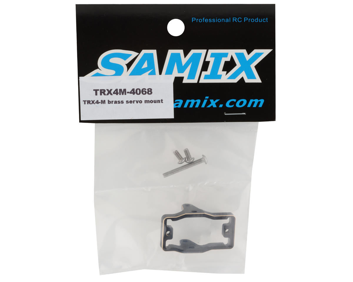 Samix Brass Servo Mount for Traxxas TRX-4M (Black) (11g)