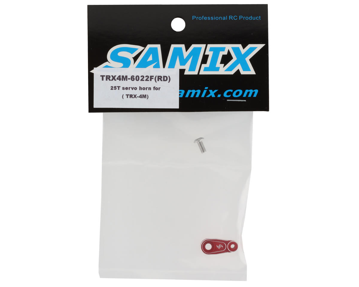 Samix Aluminum Servo Horn for Traxxas TRX-4M (Red) (25T)