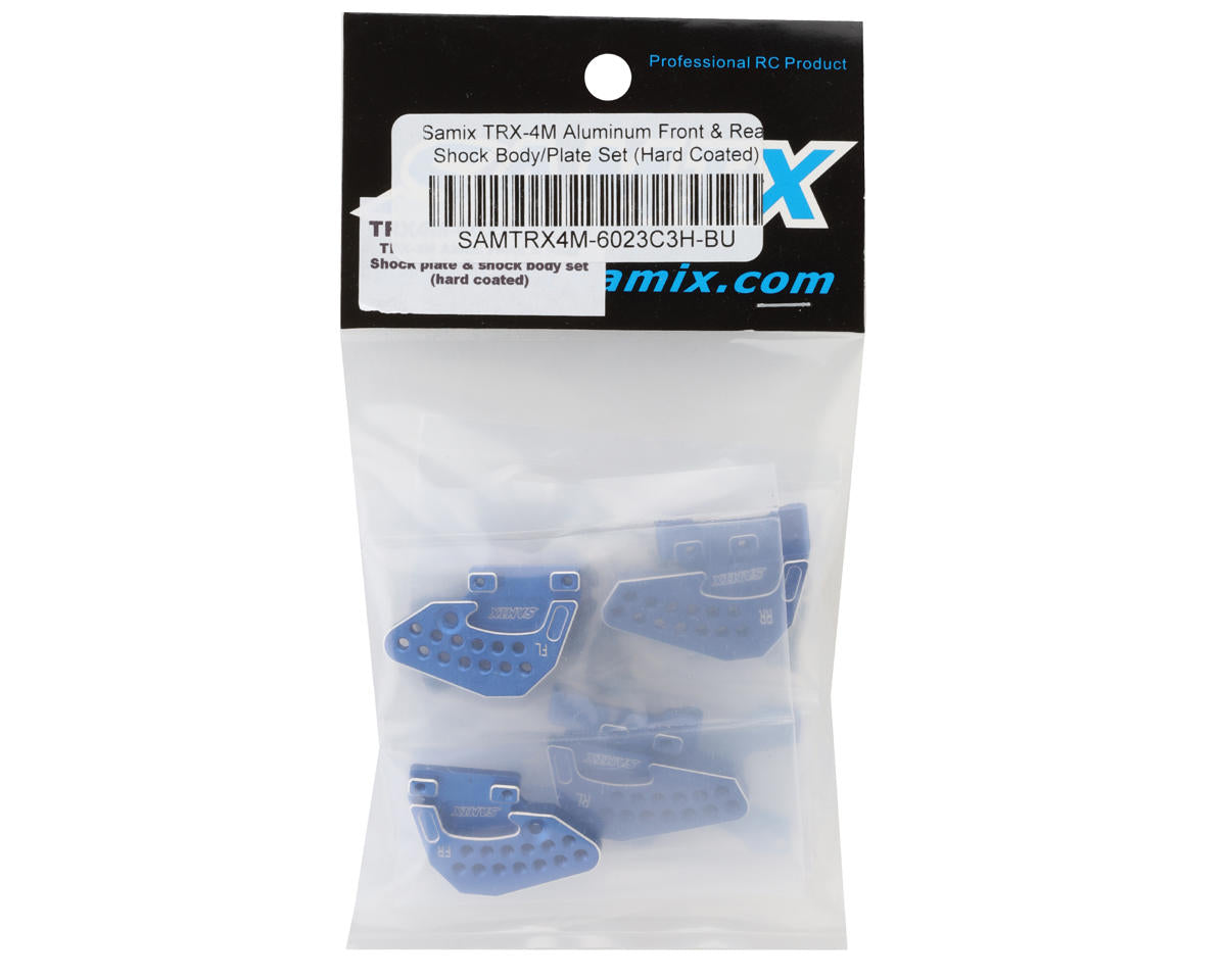 Samix Aluminum Shock Bodies & Plates Set for Traxxas TRX-4M (Hard Coated)