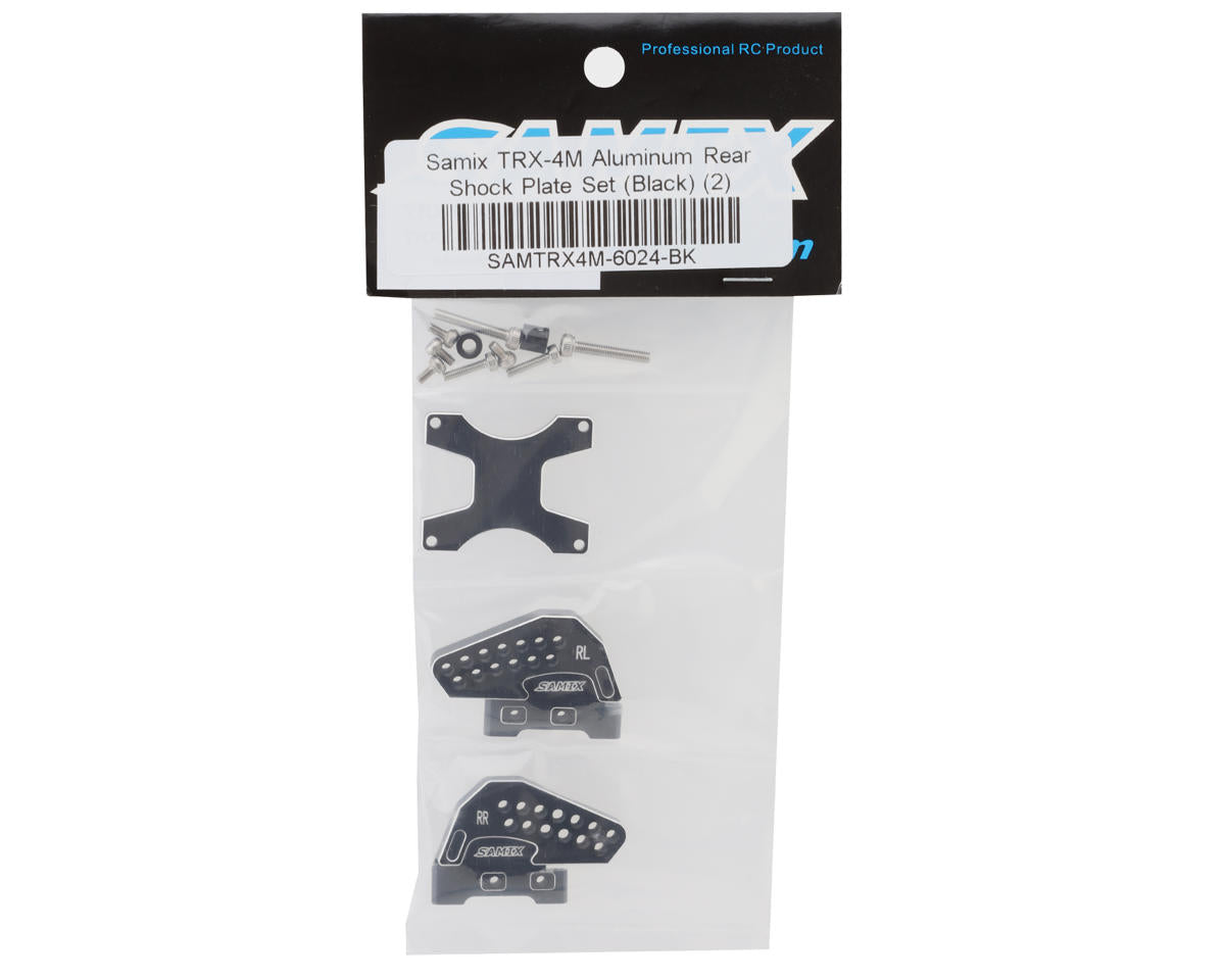 Samix Aluminum Rear Shock Mounts for Traxxas TRX-4M (Black) (2)