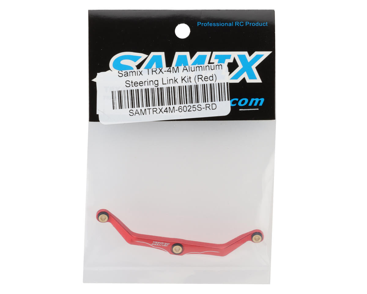 Samix Aluminum Steering Link for Traxxas TRX-4M (Red)