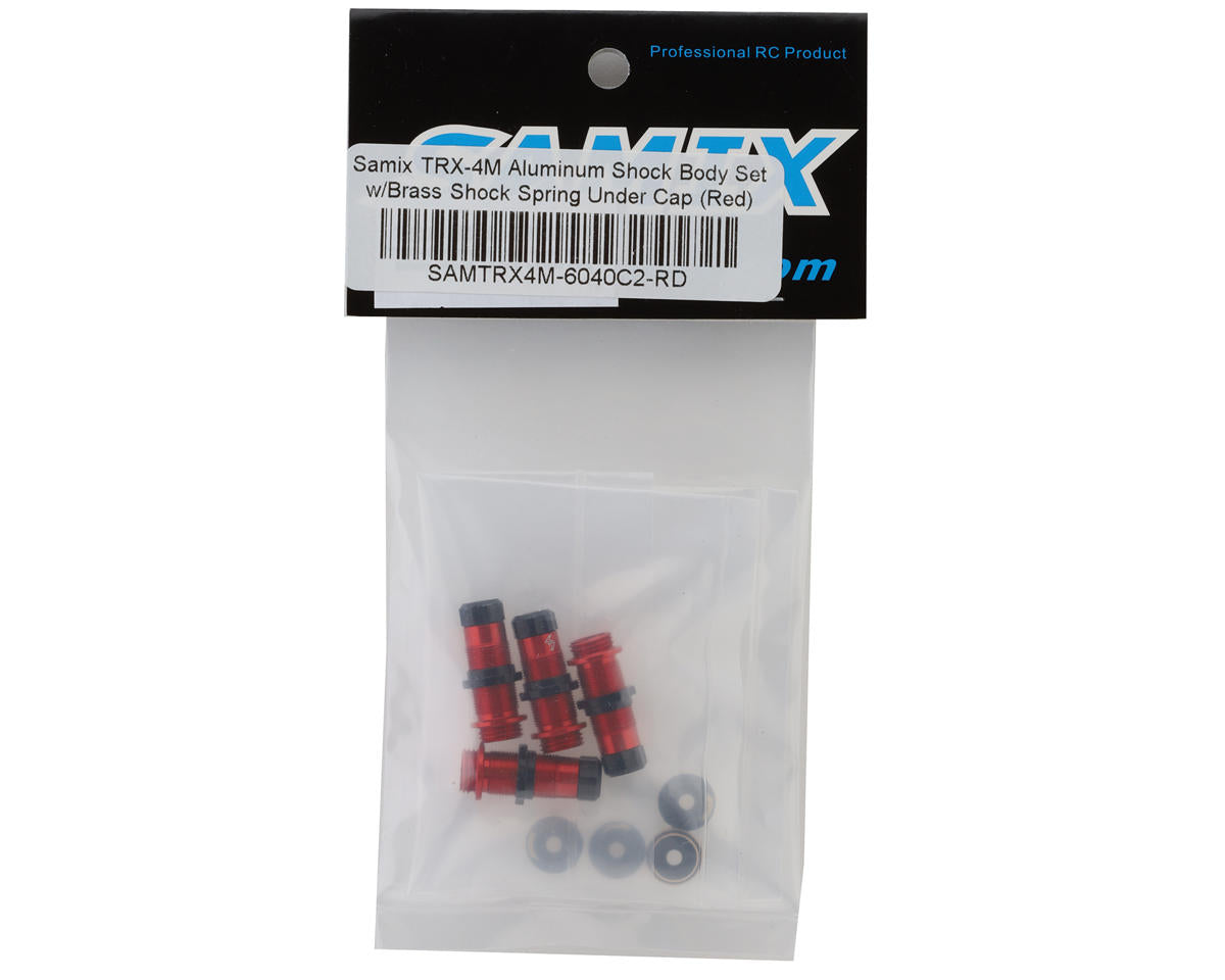 Samix Aluminum Shock Bodies for Traxxas TRX-4M (Red) (4)