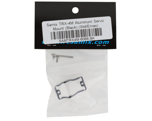 Samix Aluminum Servo Mount for Traxxas TRX-4M (Black) (Traxxas/EcoPower)