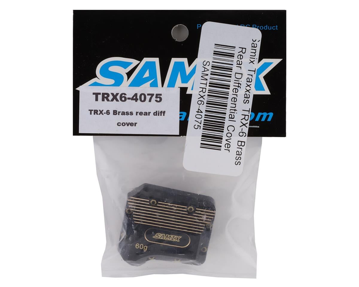 Samix Brass Rear Differential Cover for Traxxas TRX-6