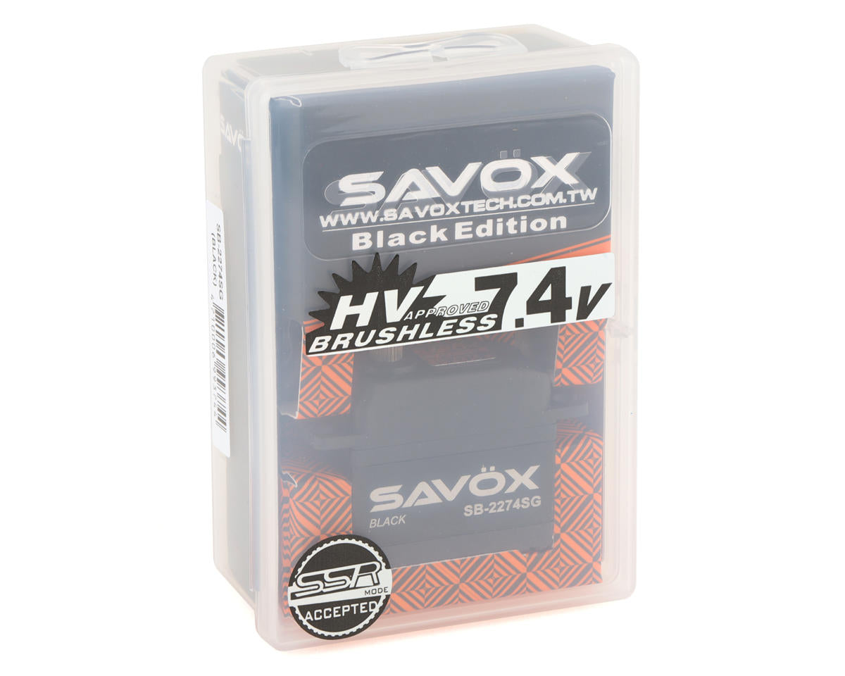 Savox SB-2274SG Black Edition Hybrid "High Speed" Brushless Steel Gear Digital