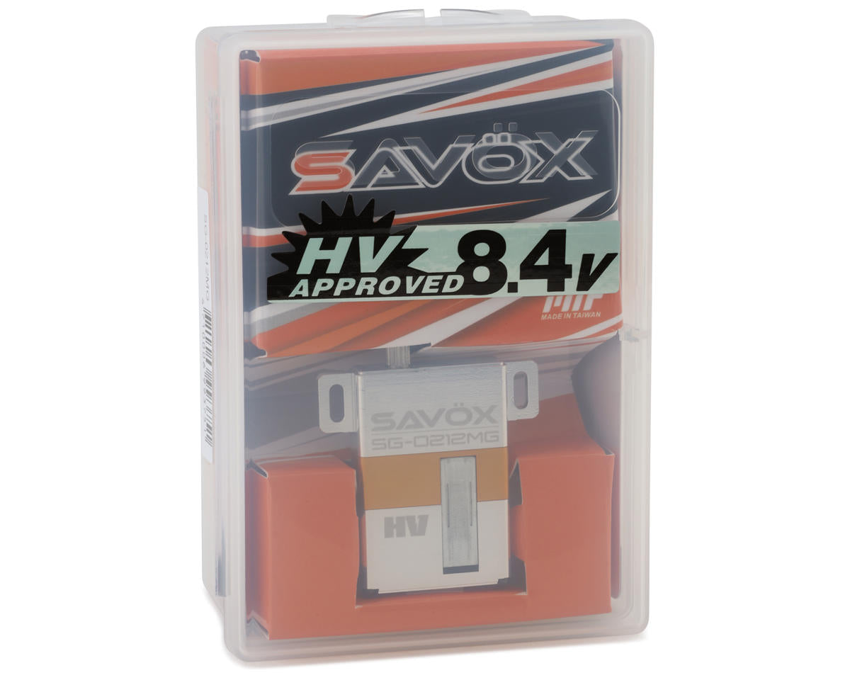Savox SG-0212MG Metal Gear High Torque Glider Wing Servo (High Voltage)