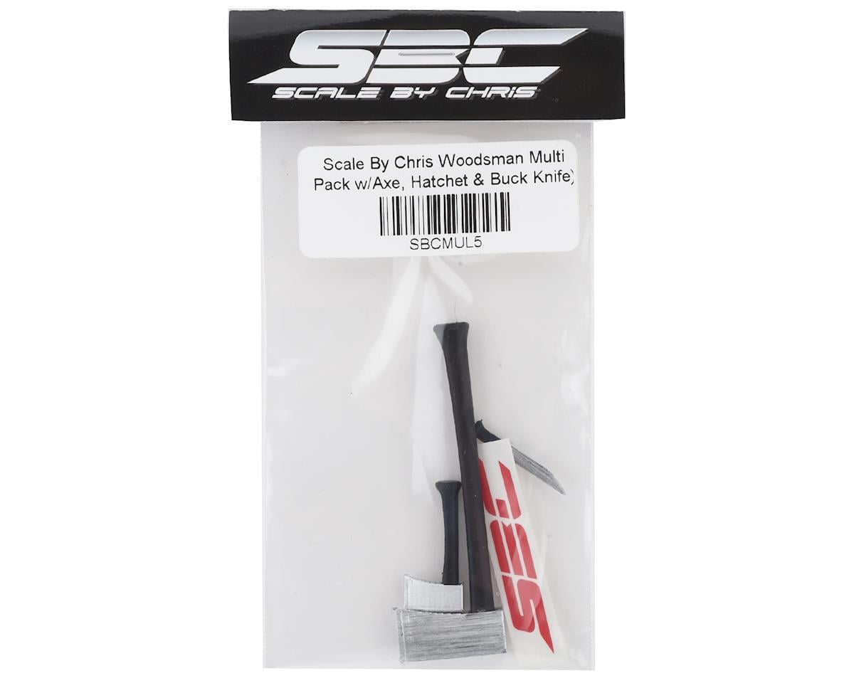 Scale By Chris Woodsman Multi Pack w/Axe, Hatchet & Buck Knife