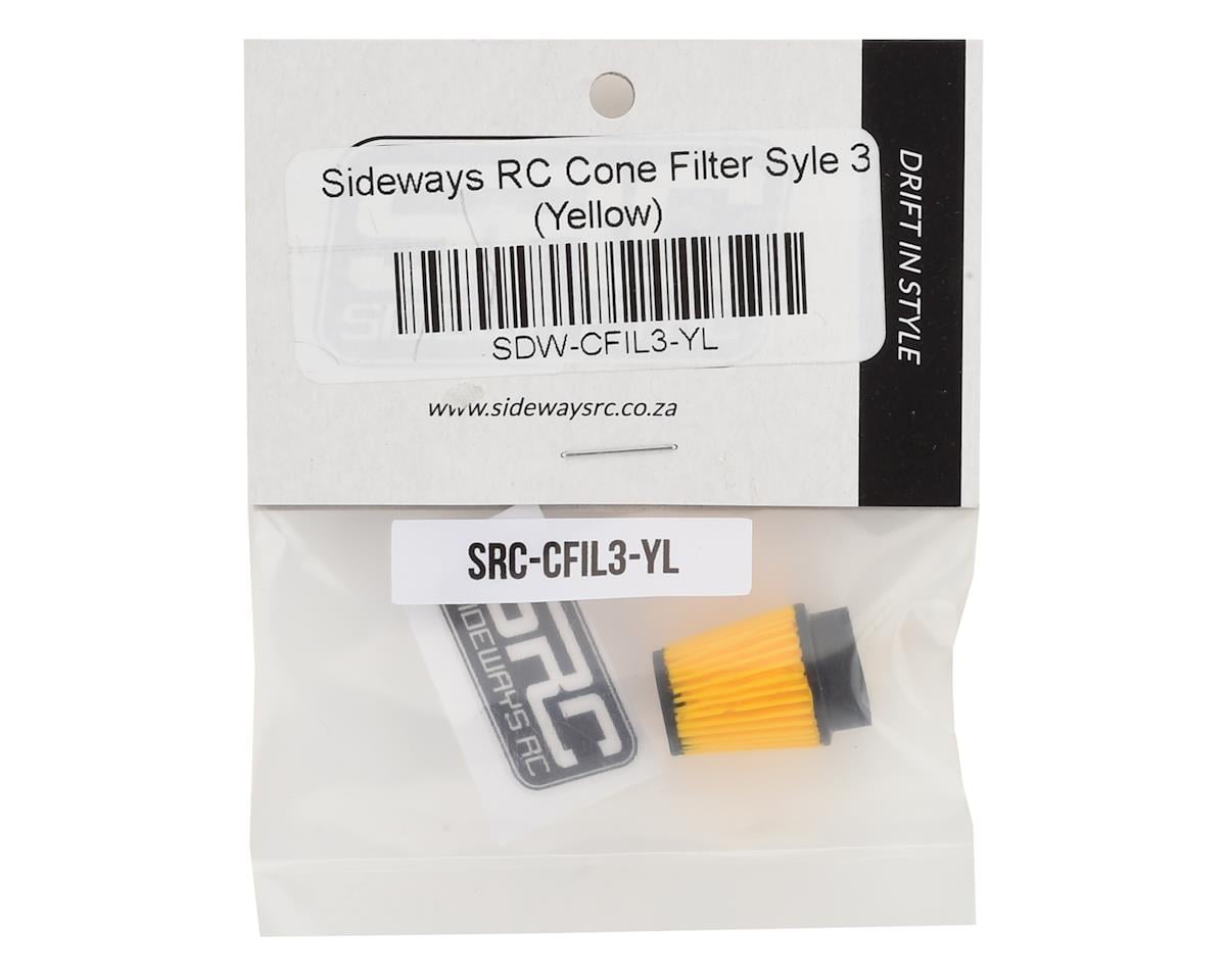 Sideways RC Scale Drift Cone Air Filter (Yellow) (Style 3)