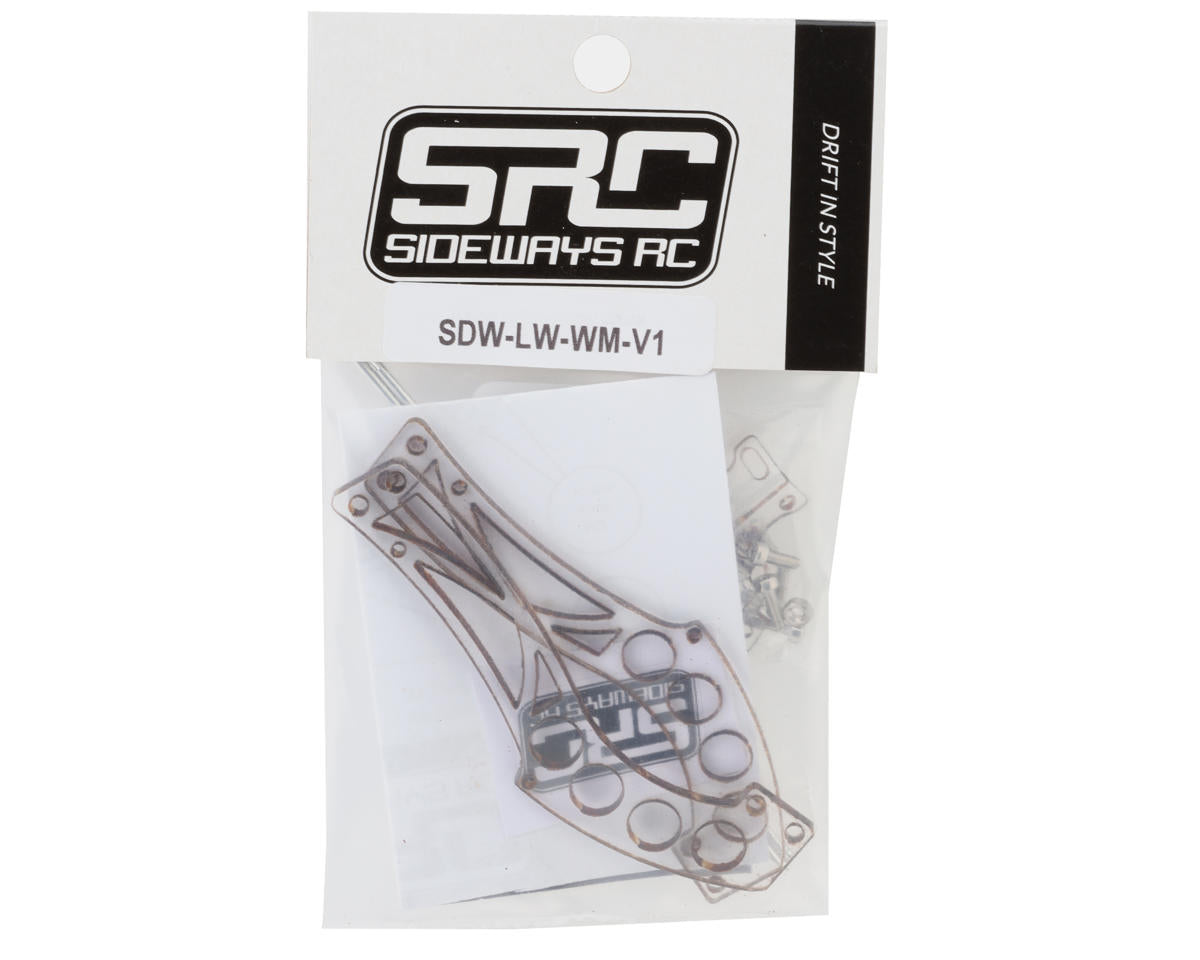 Sideways RC Lightweight Polycarbonate Wing Mount V1 (Clear)