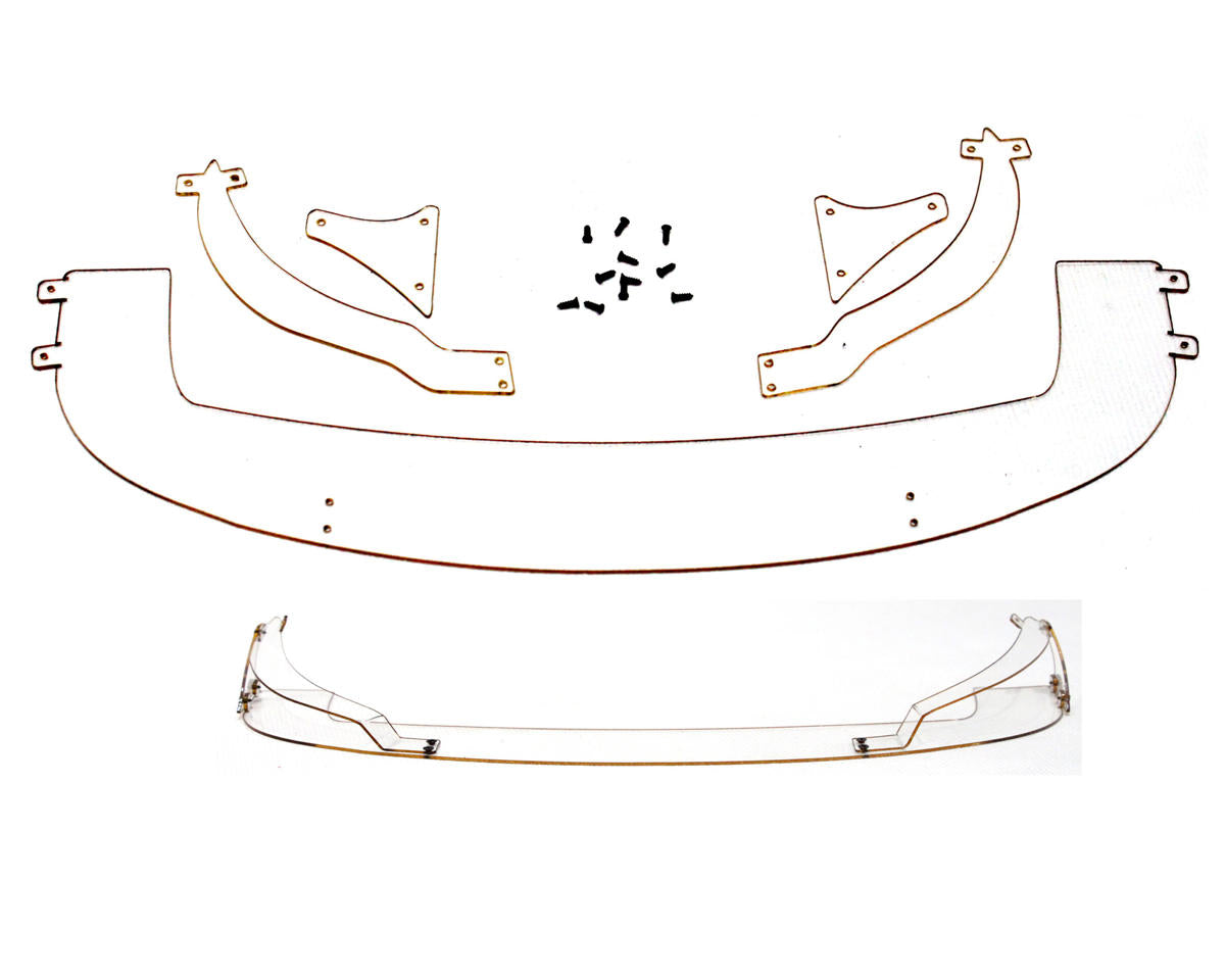 Sideways RC Polycarbonate Front Scale RB Splitter (Clear)