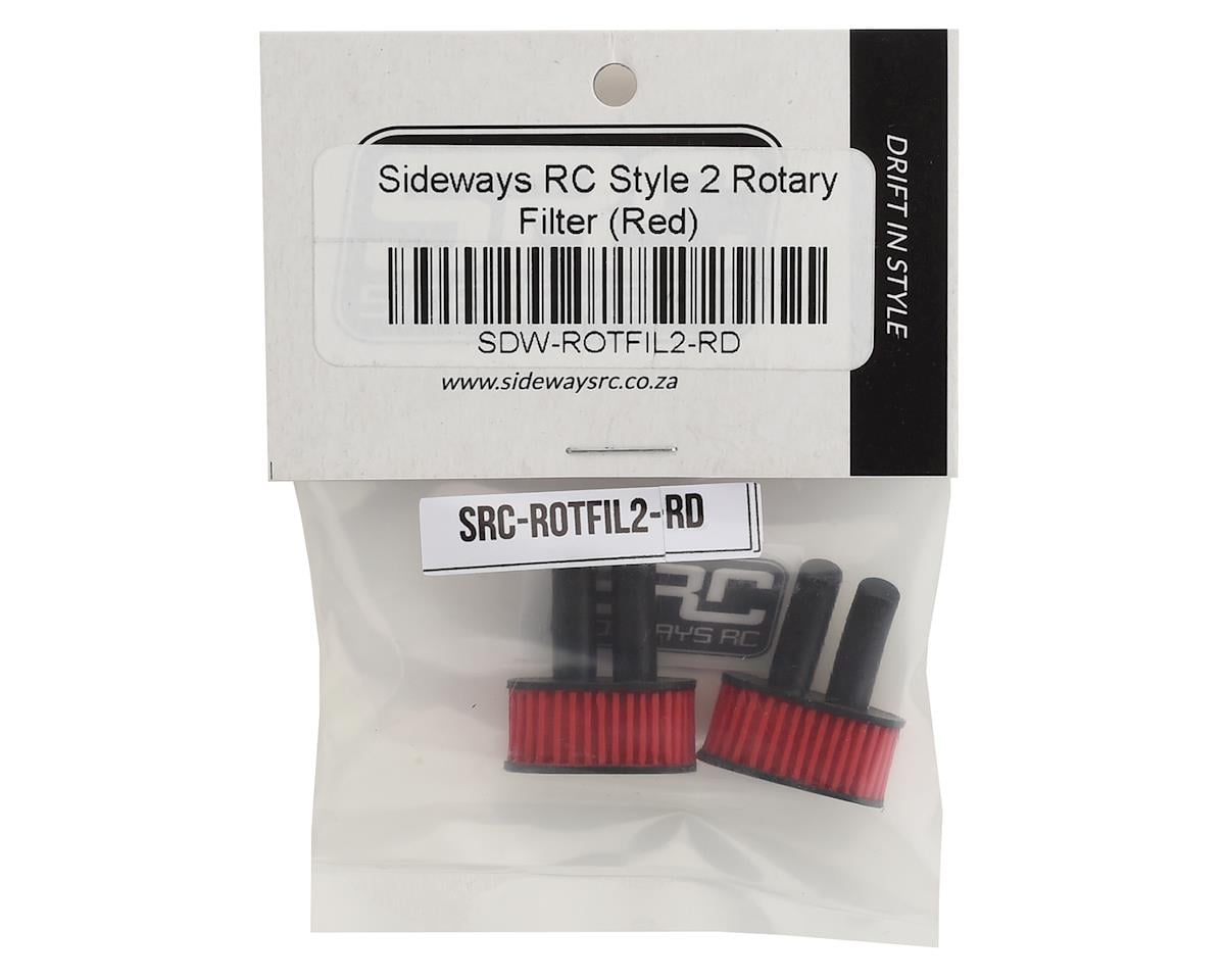 Sideways RC Scale Drift Rotary Filter (Red) (Style 2)