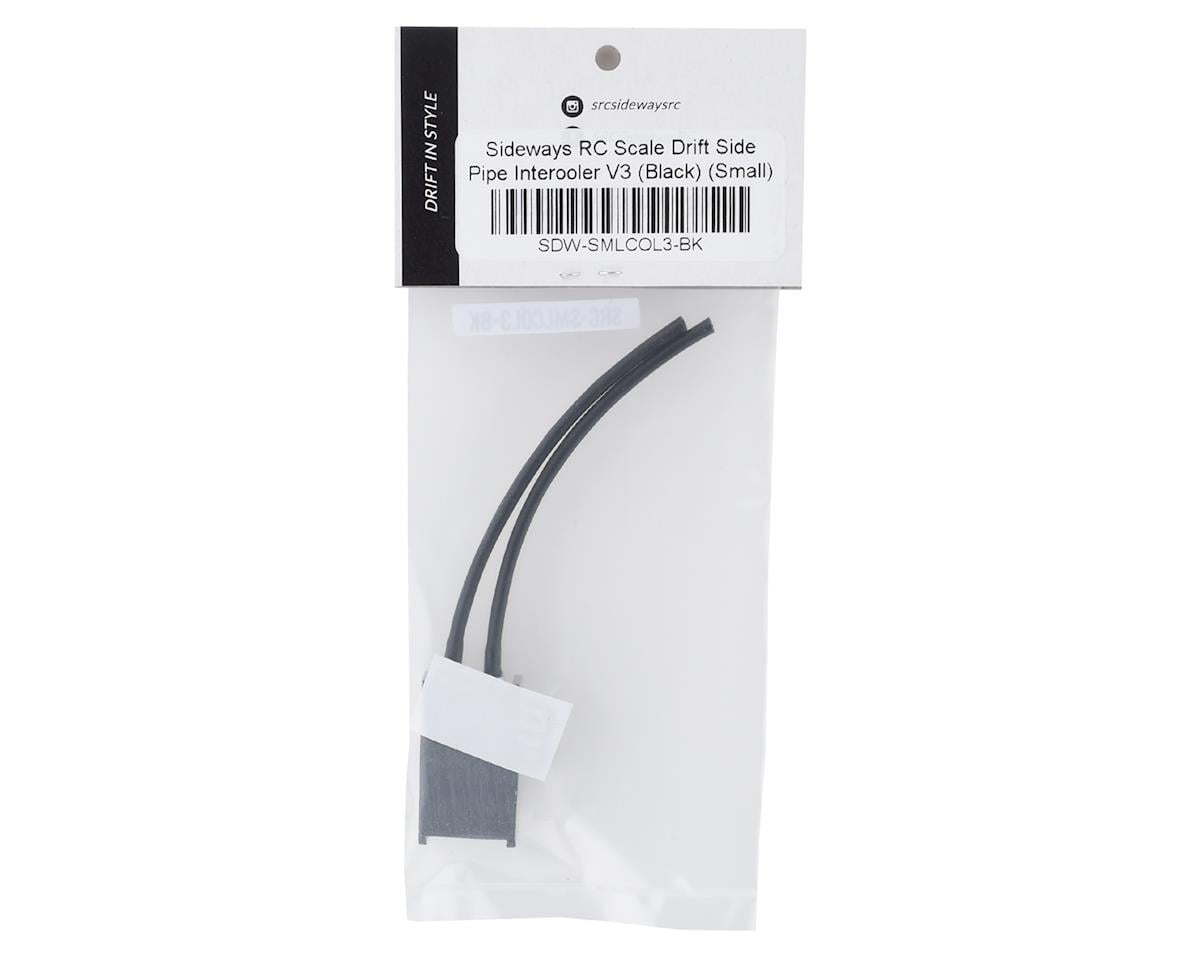 Sideways RC Scale Drift Side Pipe Interooler V3 (Black) (Small)