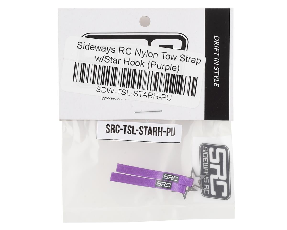Sideways RC Scale Drift Nylon Tow Strap w/Star Hook (Purple) (2)