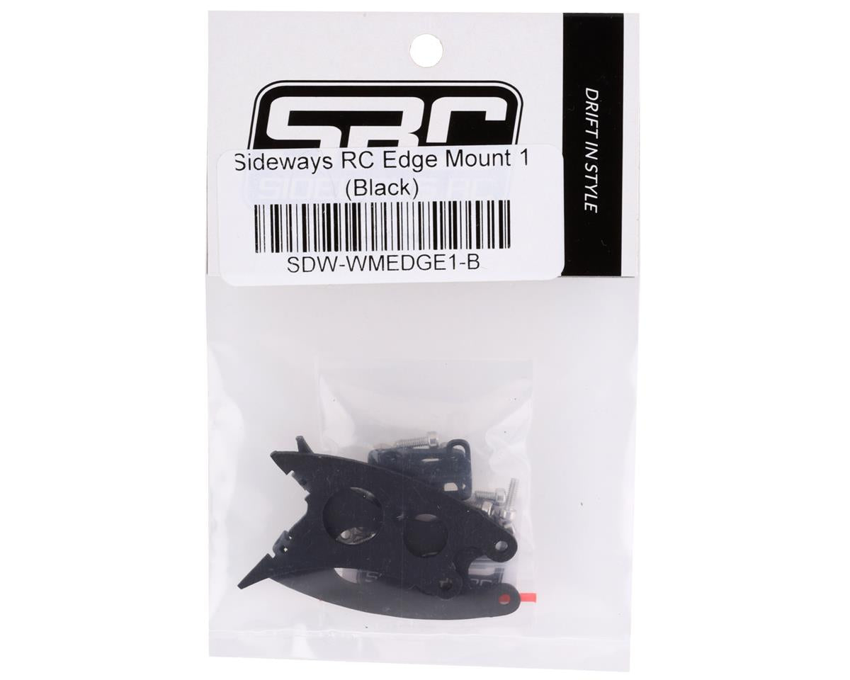 Sideways RC Edge Mount 1 Scale Drift Wing Mount (Black)