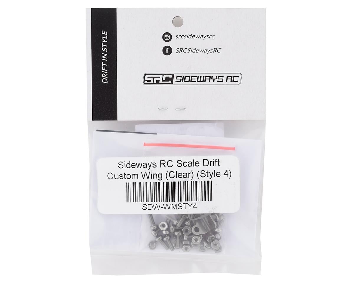 Sideways RC Scale Drift Custom Wing Mount (Clear) (Style 4)