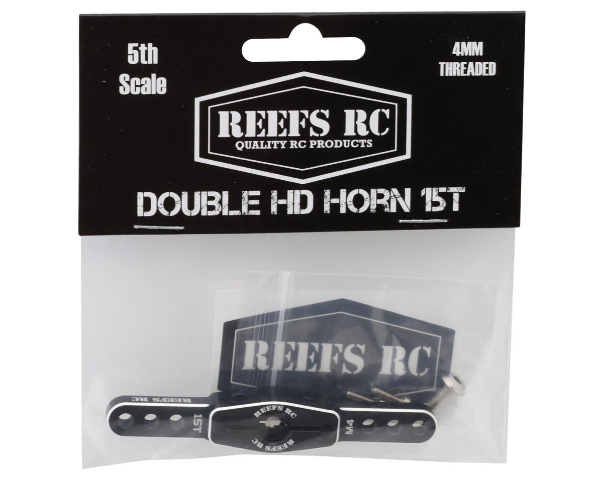 Reefs RC Double HD 5th Scale Servo Horn (15T) (4mm Holes)
